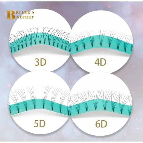 Big eyes secret Luxury Premade Volume Fans Short Stem Lashes Extension Makeup Tools Eyelashes Extension