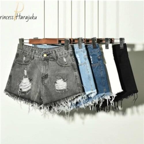 High Waist Wide Streetwear Leg Denim Shorts For Women 2021 New Jean Shorts Women Summer Korean Style Women Loose Short Shorts