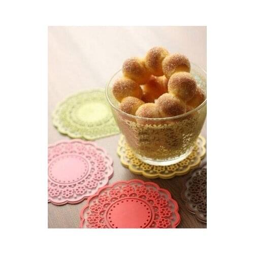 Silicon rubber saucer Lace pattern 5 colors FREE Shipping
