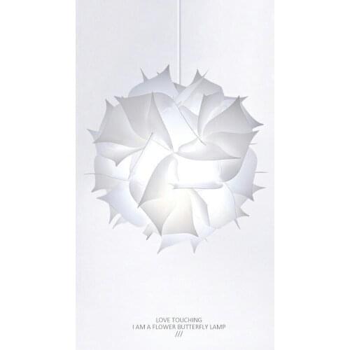 Modern Art Pendant Lamp Plastic Hanging Light PP Lampshade for Home Bedroom Living Room Restaurant Decor Lighting Led Fixtures