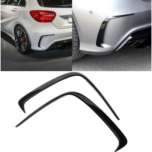 Car Rear Bumper Body Fender Vents Spoilers For Mercedes Benz W176 A180 A200 A250 A45 AMG Hatchback 2013-2018 Splitter Fins Trim