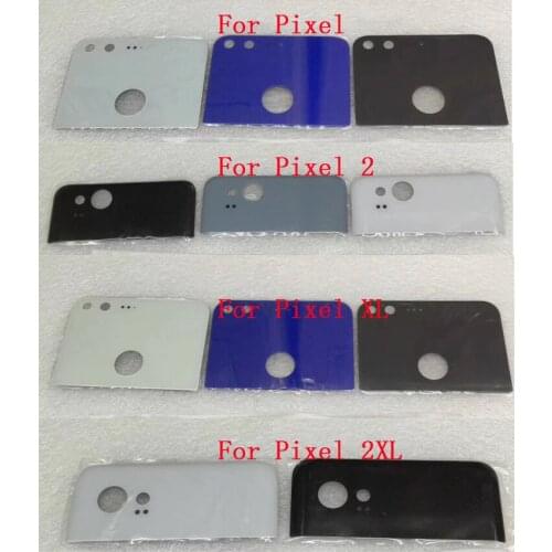 10PCS Rear Back Camera Glass Lens Battery Housing Cover Rear Door For HTC Google Pixel 2 XL 2XL With Adhensive Sticker