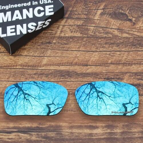 ToughAsNails Resist Seawater Corrosion Polarized Replacement Lenses for Oakley Si Ballistic Det cord Sunglasses Blue Mirrored