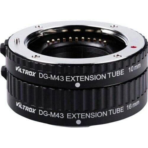 Viltrox DG-M4/3 Macro AF Auto Focu Extension Tube 10mm 16mm Set Ring Metal Mount for panasonic olympus gh3 gh5 gf3 gf5 gh10