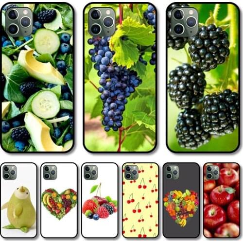 Delicious fruit Phone Case cover For iphone 12 pro max 11 8 7 6 s XR PLUS X XS SE 2020 mini black cell shell