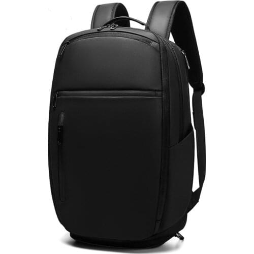 New Waterproof PVC Back Pack Men Expandable Business Travel Backpack With Shoe Pocket 15.6 Inch Laptop Bagpack Mochila Daypack