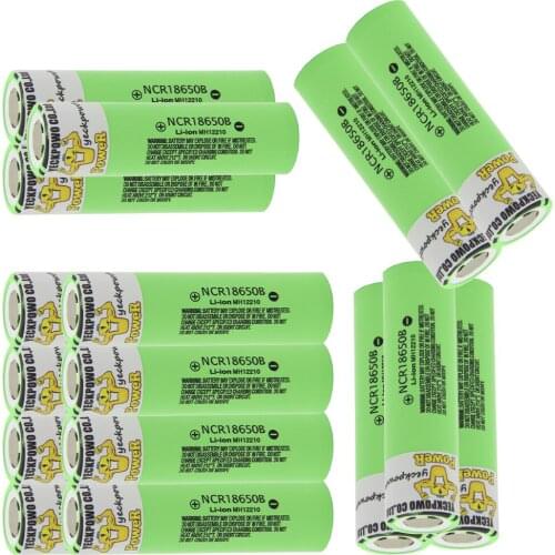 YECKPOWO 18650 batteries rechargeable lithium battery li-ion 3400mah 3.4V flat top Russian Warehouse fast delivery 18650 charge