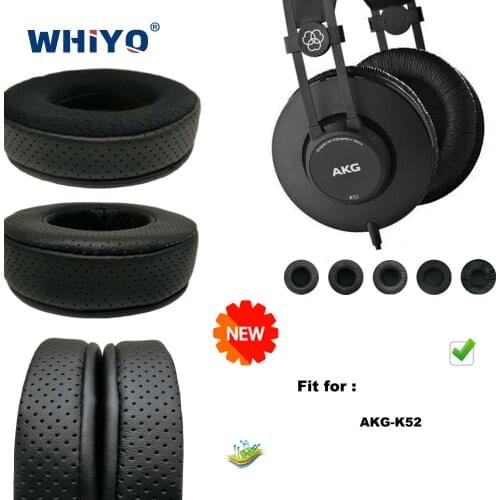 Replacement Ear Pads for AKG-K52 Headset Parts Leather Cushion Velvet Earmuff Headset Sleeve Cover