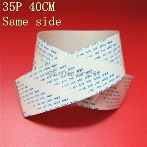 16pcs/lot Inkjet printer spare parts for Epson dx7 head cable 35pins data cable 40cm long