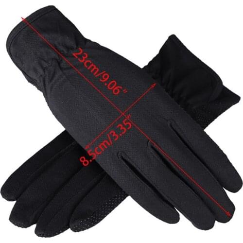 Women UV Protection Mid-long Gloves Anti-Slip Thin Breathable Sunscreen Mittens 50JB