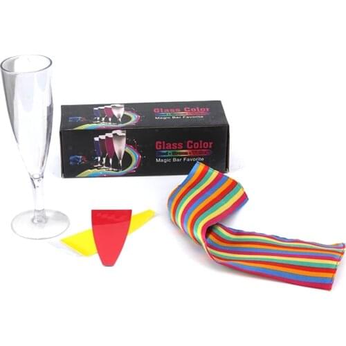 1 Set Glass Color Change Magic, Stage Magic Tricks Kids, Comedy Magic Props Easy To Do for Beginner