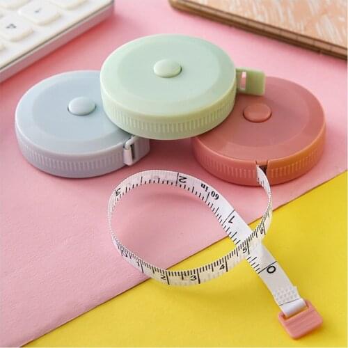 1pc 150cm/60" Tape Measures Portable Retractable Ruler Children Height Ruler Centimeter Inch Roll Tape 3 colors