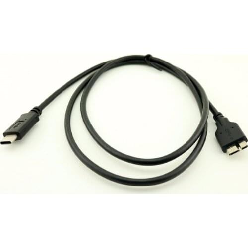 1pcs 5Gbps USB 3.1 Type C Male to Micro B USB 3.0 Male Drive Power Data Sync Cable For Macbook 1m/3ft