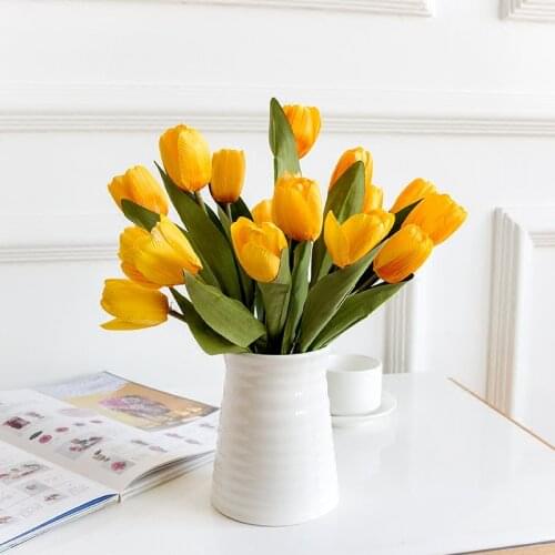 5/10pcs Artificial Tulips Flower Real Touch Fake Flower Bouquet Tulips For Wedding Home Decoration DIY Garden Decor Supplies