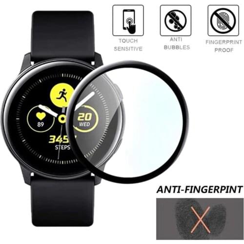 3D Curved Soft Fibre Full Coverage Screen Protector Film Cover For Samsung Galaxy Watch Active 1/ Active 2 40mm 44mm Smart Watch