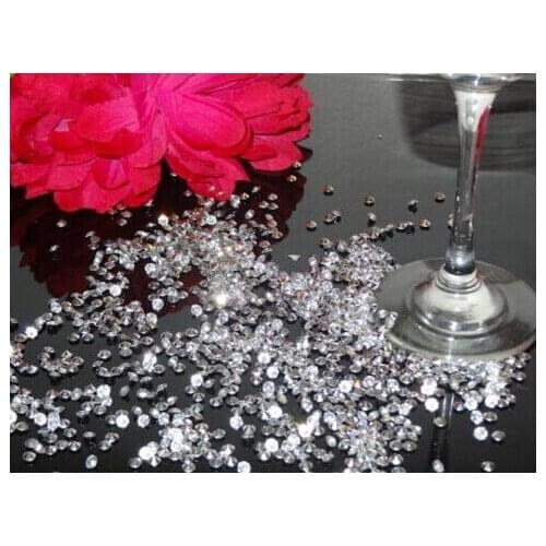 4.5MM, 10000PCS BAG WEDDING CLAER TABLE SCATTER CRYSTALS DIAMOND CONFETTI DECORATION