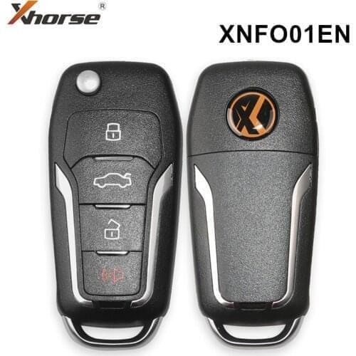 5pcs Xhorse 4 Buttons XNFO01EN VVDI Wireless Universal Remote Key For Ford for VVDI Mini KEY tool VVDI2 With pin