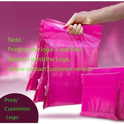 50Pcs/Pack Dark Pink Tote Express Bag Thicken Waterproof Self Adhesive Seal Pouch Mailing Bags Purple Poly Mailer Bags