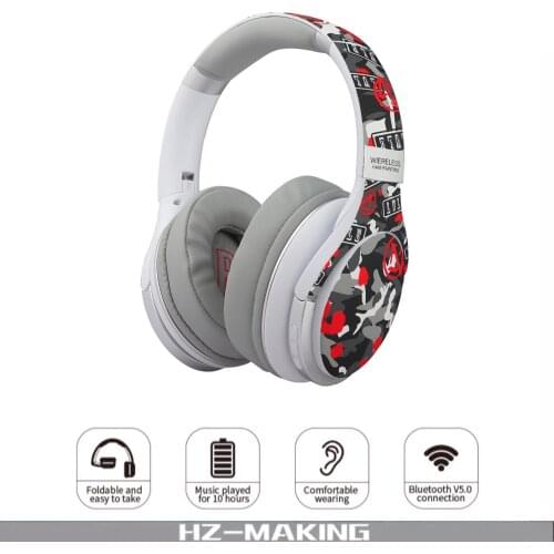 Gamer Wireless Bluetooth-compatible Headset Upgraded Gaming Music HD Stereo Sound Headphones With Microphone For PC/PS4