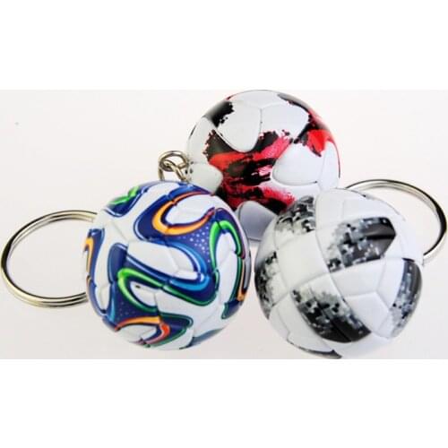Soccer Lover Gift Football Keychain Creative Keyring Ball Key Ring Cute Pendant Sports Fan Party Souvenir World Cup for Boy