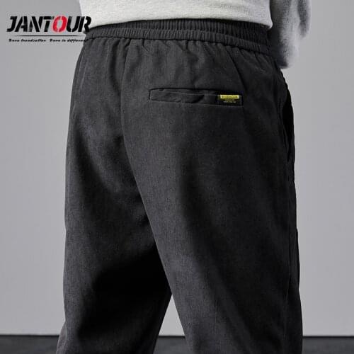 2021 New Men Hip Hop Harem Pants Streetwear Elastic Waist Sweatpants Men Fashion Patchwork Cargo Pants Male Jogger Black Pants