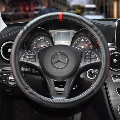 Steering wheel cover for Mercedes Benz b c e r CLK gla GL class gls450 gle320c260 leather handle gloves