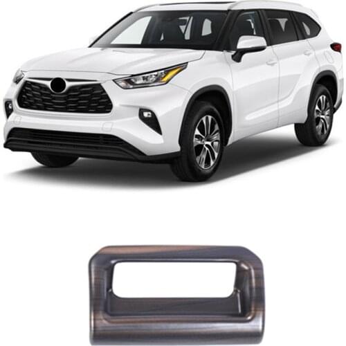 For Toyota Highlander XU70 2021 2022 New Product ABS Mahogany Armrest Case Switch Panel Decorative Cover Accessories