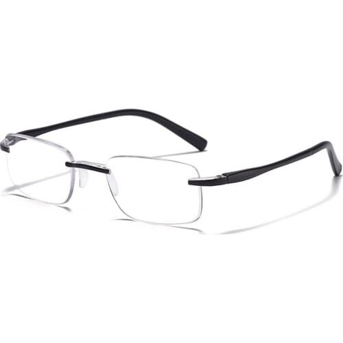 Women Men Tr90 Ultralight Anti Blu Ray Anti Fatigue Luxury rimless Reading Glasses +0.75 +1 +1.25 +1.5 +1.75 +2 +2.25 +2.5 to +4