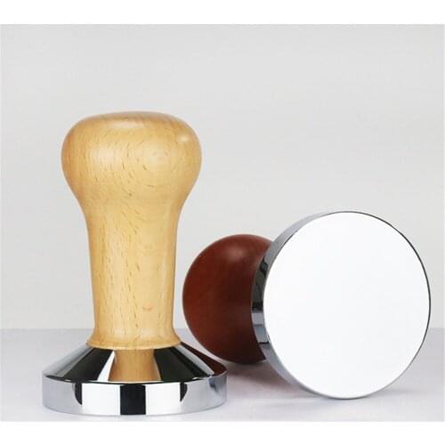 Food Grade 51mm 53mm 58mm Espresso Tamper Coffee Press Flat Base Ripple Base Barista Accessories