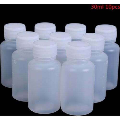 10pcs 30ml Liquid Dispensing Bottle Translucent Sample Bottle Liquid Bottle Flip Lid Lotion Bottles Household Storage Accessory