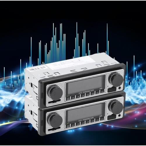 Hippcron Car Radio 1 DIN Stereo FM Bluetooth MP3 Audio Player Cellphone Handfree Digital USB/SD With In Dash Aux Input