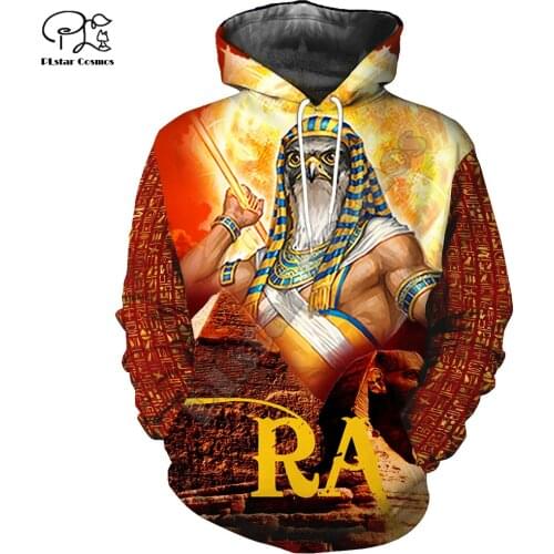 PLstar Cosmos Horus Egyptian God Pharaoh Anubis Ancient Egypt Tattoo 3DPrint Men/Women Tracksuit Streetwear Pullover Hoodies A18