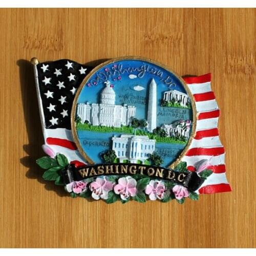 Creative Washington Refrigerator Magnet Souvenirs 3D Refrigerator Magnets Sticker Travel Souvenir Kitchen Home Decoration