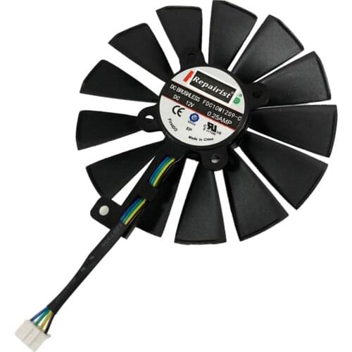 FDC10M12S9-C T129215SM PLD10010S12H GPU Cooler For ASUS RX580 RX570/470 4G GTX-1070Ti-8G GTX-1080Ti-P11G-GAMING Card cooling