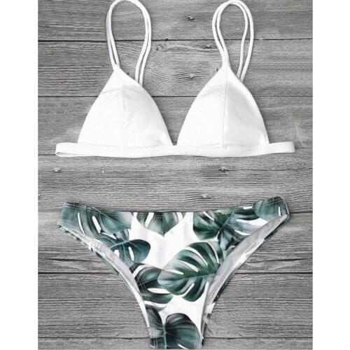 Summer Beachwear Sexy Bikinis 2021 Woman Fashion Floral Print Micro Bikini 2 Piece Bikini Set Womens Swimsuit Mujer Swimwear