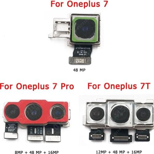Original Rear Back Camera For Oneplus 7 Pro 7Pro 7T One plus 1+7 Main Facing Camera Module Flex Cable Replacement Spare Parts