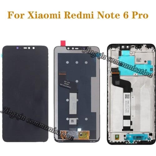 Original LCD For Xiaomi Redmi Note 6 Pro LCD Display Touch Screen Digitizer Assembly for Redmi Note 6Pro Repair Parts with Frame