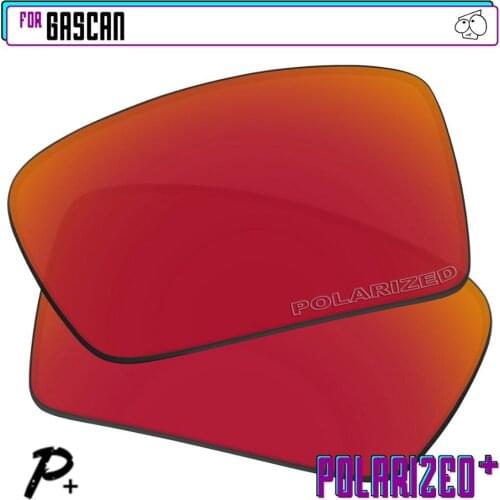EZReplace Polarized Replacement Lenses for - Oakley Gascan Sunglasses - Red P Plus