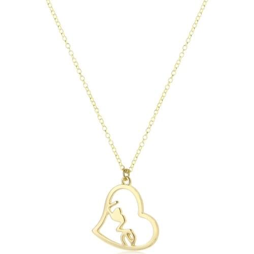 Popular in Europe and America, hollow out love heart L pendant, love love lovers pendant friend gift