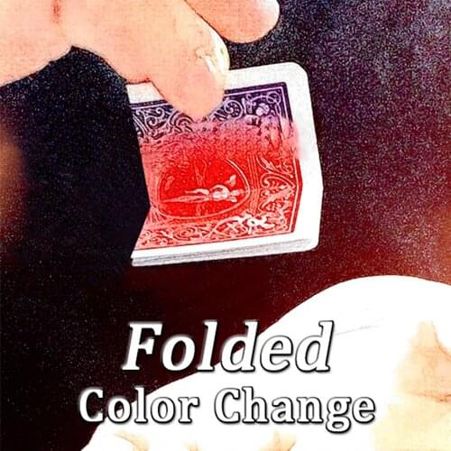 Folded Color Change Magic Tricks Card Color Change Magie Stage Close Up Magia Illusion Mentalism Gimmick Props tour de magie
