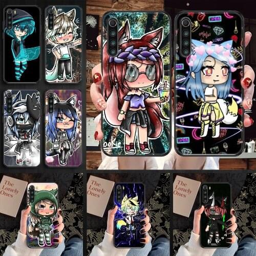 Social game Gacha Life Phone case For Xiaomi Redmi Note 7 7A 8 8T 9 9A 9S 10 K30 Pro Ultra black fashion bumper soft Etui pretty