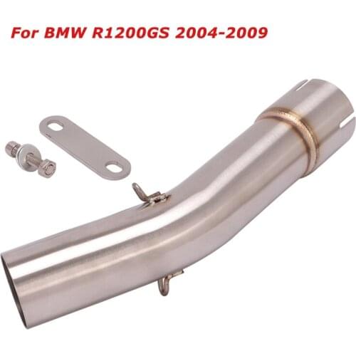 For BMW R1200GS 2004-2009 ADV Motorcycle Exhaust Middle Link Pipe Connect Tube Slip on 51mm Muffler