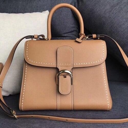 Genuine Leather Single Shoulder Saddle Bags Designer Handbags High Quality Crossbody Bag for Women Satchel Handbag