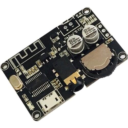 Taidacent 5Pcs Car Wireless Music Receiver Module 3.5mm Jack DIY Bluetooth 5.0 Audio Receiver Module Bluetooth MP3 Decoder Board