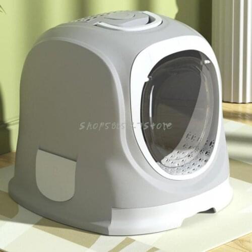 Cat Litter Basin Fully Enclosed Drawer Top In Anti Splash Deodorant Super Large Cat Toilet Cat Supplies
