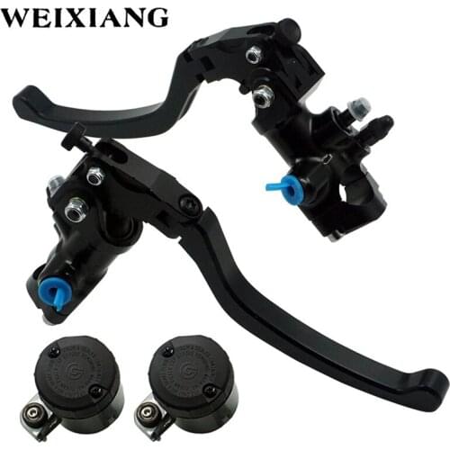 Motorcycle Universal 18 RCS CNC Brake Pump Clutch cable Lever Radial Main cylinder Pump Tank For Honda Yamaha Kawasaki Suzuki