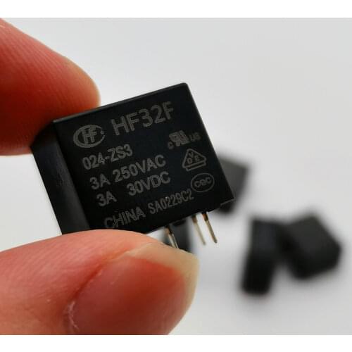 5pcs High current of DIY circuit board module Relay JZC HF 32f-g-005 012 024-hs3 HS 4 pin 5A 10A