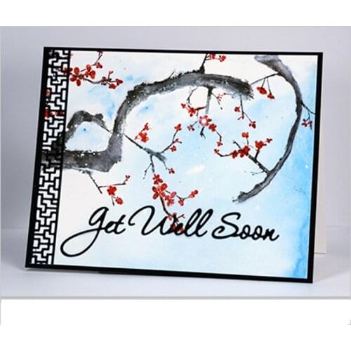 Word get well soon&feel better Metal Cutting Dies Stencils DIY Scrapbooking Album Paper Cards Craft Decor Embossing New 2019