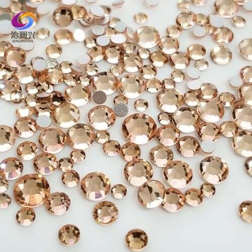 Free shipping 300pcs Mix SS4-SS16 Size champion Non HotFix flatback glass crystal 3D Nail Art Rhinestone diy Decorations M300XB