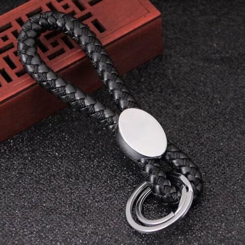 High Quality Car Key Chain Keychains Woven Leather For Key Ring Holder Bag Pendant Men Women Jewelry Dropshipping Wholesale